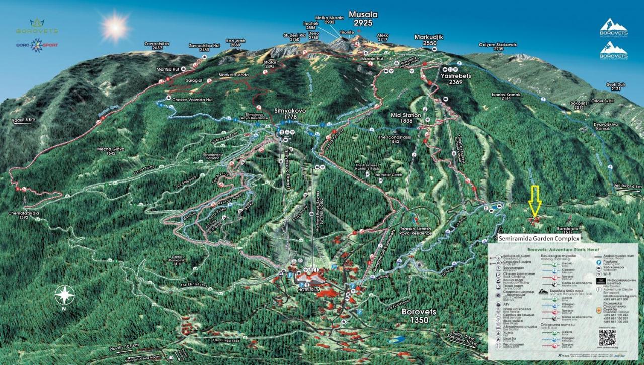 Borovets Ski&Spa Studio - Semiramida Garden A16 ภายนอก รูปภาพ