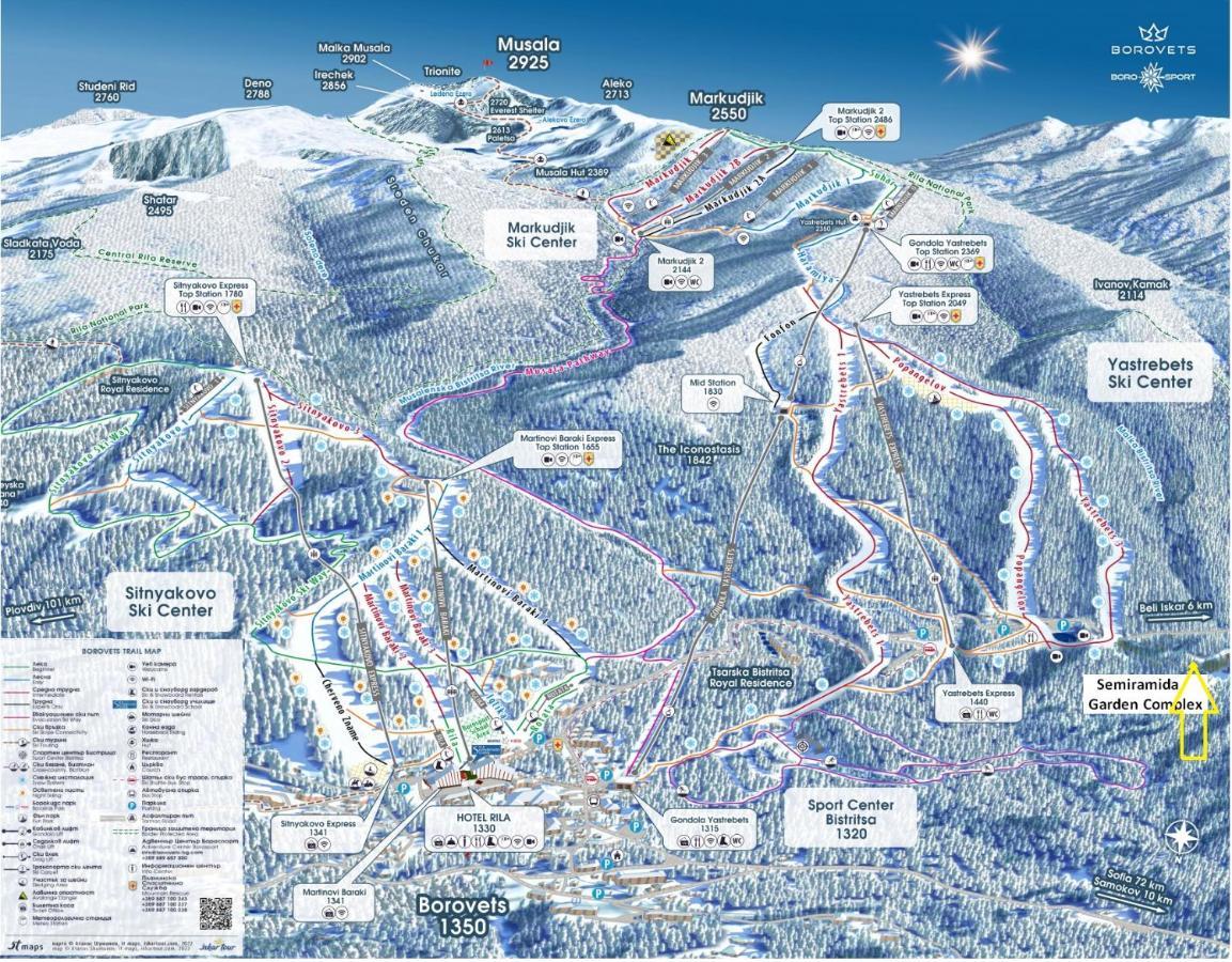 Borovets Ski&Spa Studio - Semiramida Garden A16 ภายนอก รูปภาพ